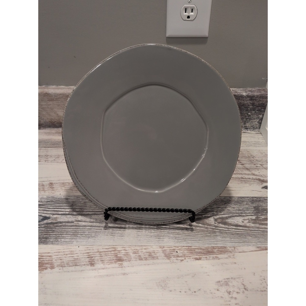 Vietri Lastra Gray Dinner Plate 10.5" – NEW – Stoneware – Replacement Piece